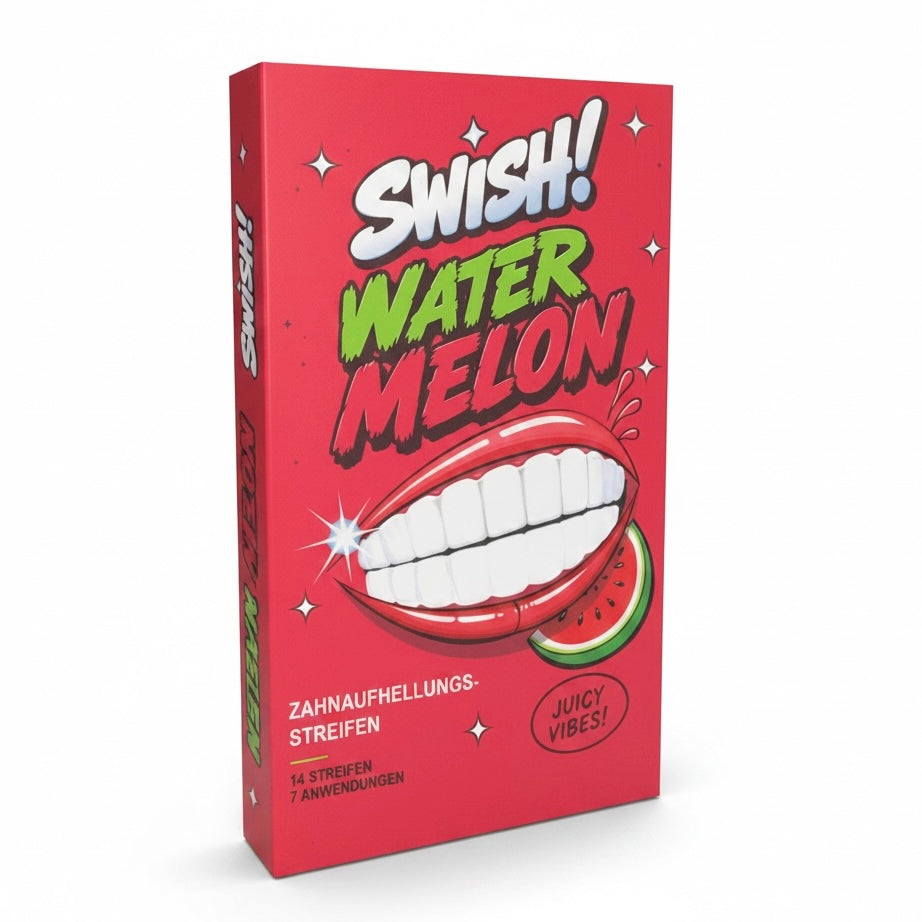 SWISH! Watermelon Zahnaufhellungsstreifen – Verpackung